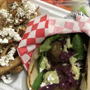 Falafel with Greek Fries