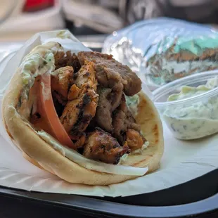 Beef and lamb gyro