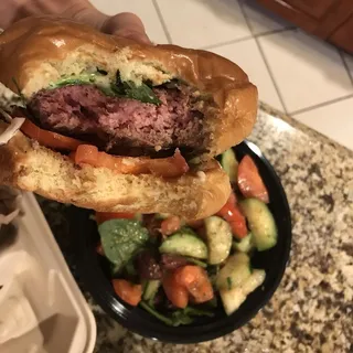 Charbroiled Beef and Lamb Burger