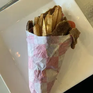 Gyro wrapped sandwich