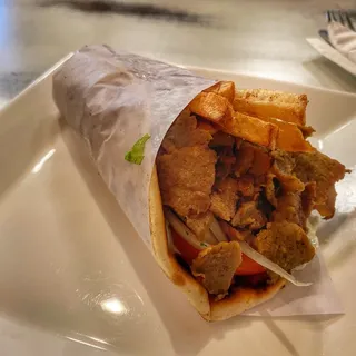 Gyros Beef and Lamb Wrapped Sandwich