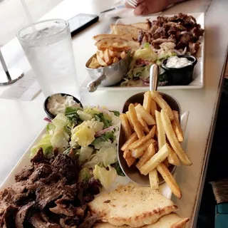 Gyros Pork Open Face Sandwich