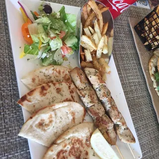 Souvlaki Chicken Open Face Sandwich