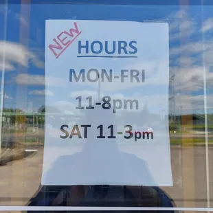 New Saturday hours returning.