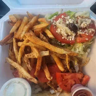 Chicken gyro plate