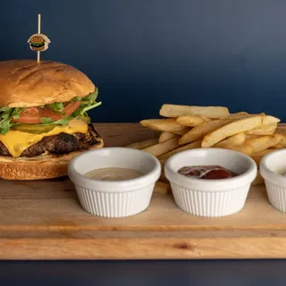 Lamb Burger with Fries