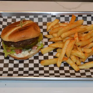 Beef Burger with Fries
