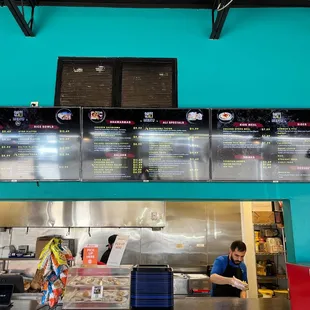 a man working in a restaurant