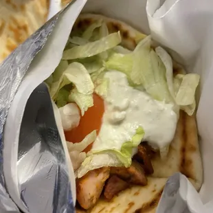 Chicken pita