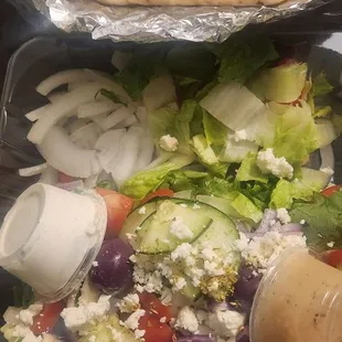 Chicken Gyro woth side salad