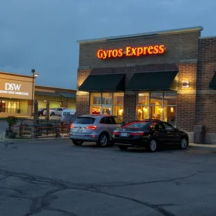 outside