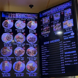 Right side menu