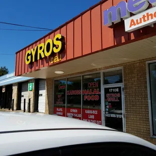 outside