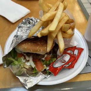 Gyro Burger Combo