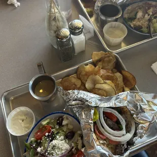 Grass-fed lamb souvlaki