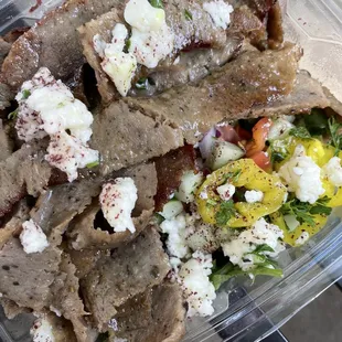Small gyro greek salad