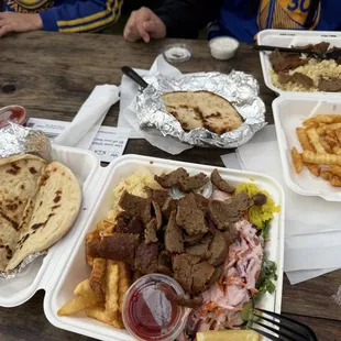 Gyro Plate and Gyro with Rice