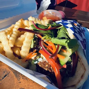 Gyro and fries combo - soooo good. Seriously they cook everything so well.