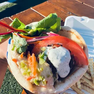 Their falafel is SOOOO good. Crispy and fresh.