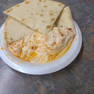 a plate of food on a table
