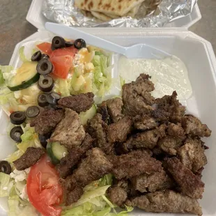 #2 Gyro platter with extra meat