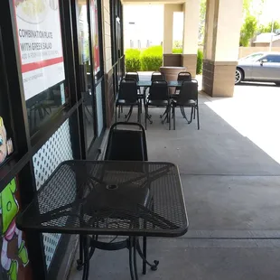 Outdoor seating