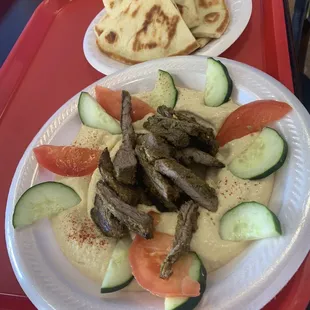 Hummus with Meat