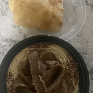Hummus with gyro