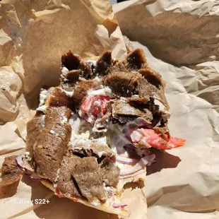 Lots of meat in my gyro