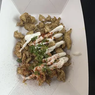 Chicken shawarma sample. It was delicious!