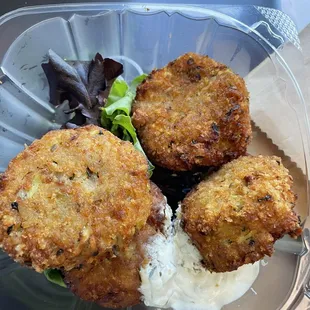 4 Piece Zucchini Feta Fritters