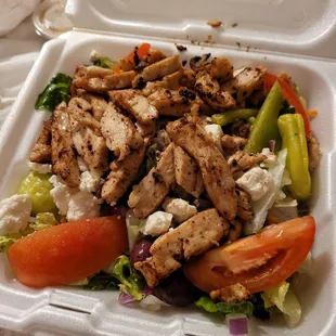 Greek Salad with Chicken