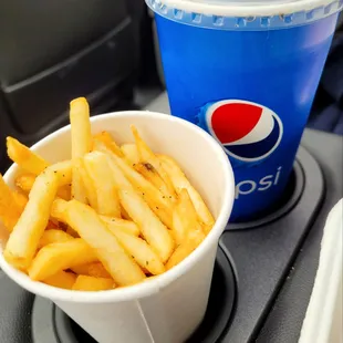 Fries and Pepsi