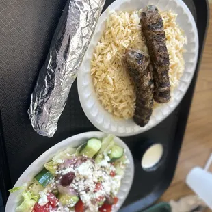 Kufta Kabob Plate