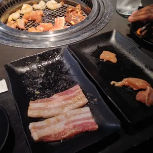 Pork belly &amp; chicken