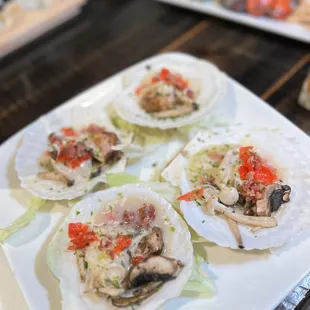 bacon mushroom scallops