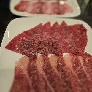 From top: Chuck Roll, Short Plate, Short Rib, Top Sirloin