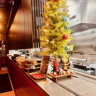 interior, sushi and sashimi