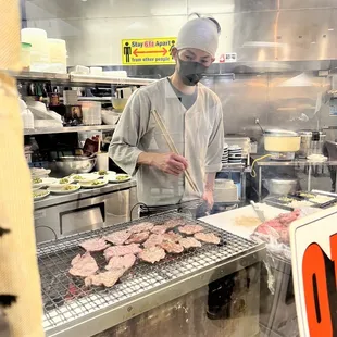 Grill fresh in front of your eyes