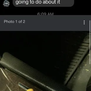 Owners response in which he did not honor.