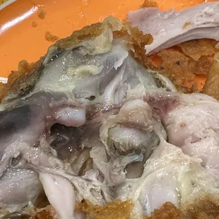 And to make matters worse, the chicken was under cooked