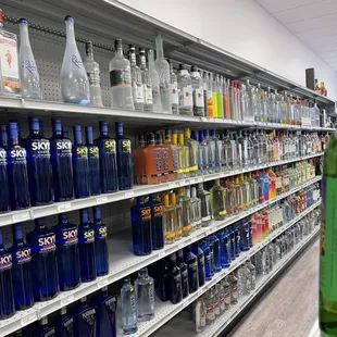 Vodka selections with many flavors.