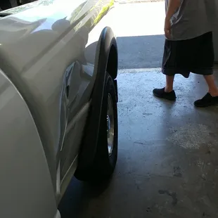 All this damage was done by H&amp;H and the mechanic who hit my vehicle with another clients vehicle.