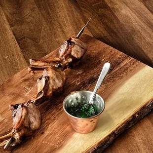Lamb Chops with mint jelly sauce