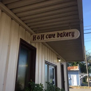 a sign on the side of a building