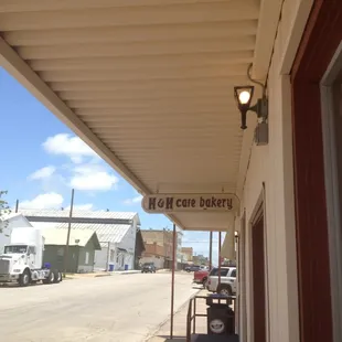 outside