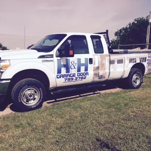 Watch for our service trucks: H &amp; H Garage Doors