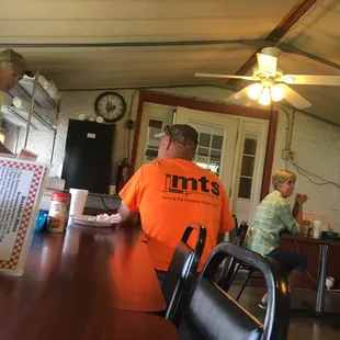 Inside of the eating area