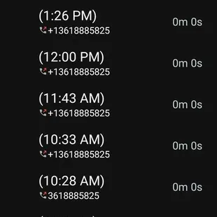 They don't answer their phones