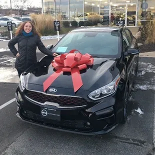 She loves her car!!!